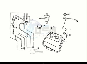 FIDDLE II 50 (AF05W5-NL) (E5) (M1) drawing FUEL TANK