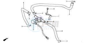 CBR600F drawing AIR INJECTION CONTROL VALVE (2)