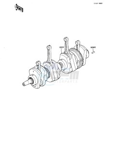 KZ 1100 L [LTD SHAFT] (L1) [LTD SHAFT] drawing CRANKSHAFT