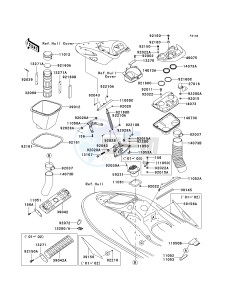 JH 1100 B [ULTRA 130] (B1-B4) [ULTRA 130] drawing HULL FITTINGS