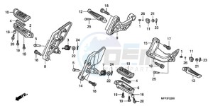 CB1300SA9 France - (F / ABS BCT CMF MME TWO) drawing STEP