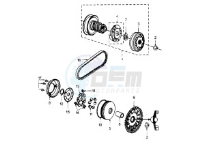 ELYSTAR TSDI - 50 cc drawing CLUTCH