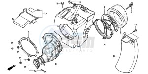 CR80RB drawing AIR CLEANER