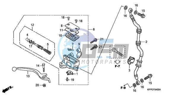 FR. BRAKE MASTER CYLINDER