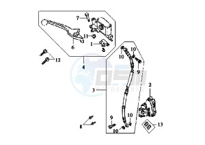 DD EU2 - 50 cc drawing FRONT BRAKE SYSTEM