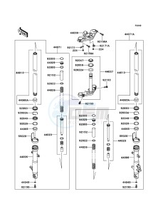 NINJA 250R EX250KBF GB XX (EU ME A(FRICA) drawing Front Fork