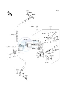 KLX 140 A [KLX140] (A8F-A9FA) A9F drawing FRONT MASTER CYLINDER