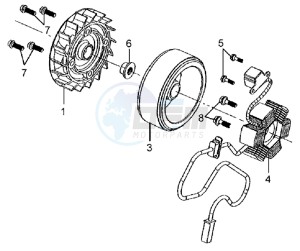 MIO 50 25KMH drawing MAGNETO / FLYWHEEL