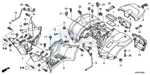 TRX420TMB TRX420 ED drawing REAR FENDER