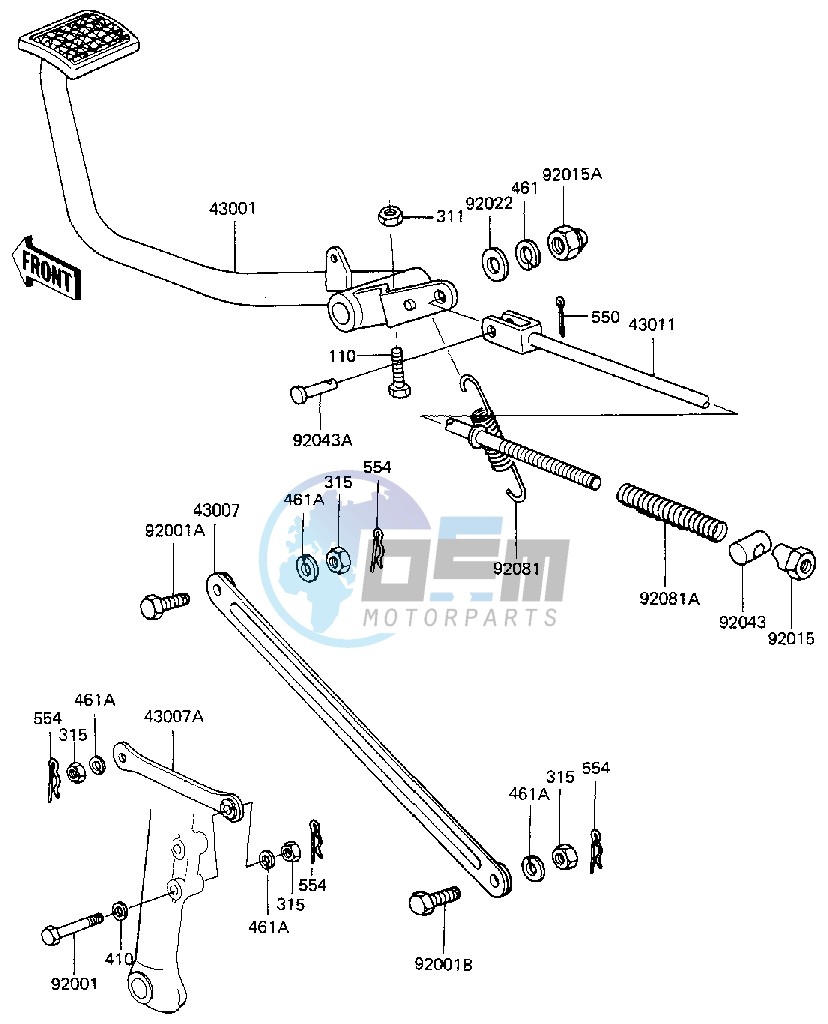 BRAKE PEDAL_TORQUE LINK -- 81 B2- -