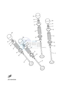 YZF-R6 600 R6 (2CXA) drawing VALVE