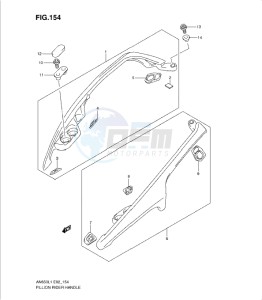 AN650 drawing PILLION RIDER HANDLE (AN650L1 E19)