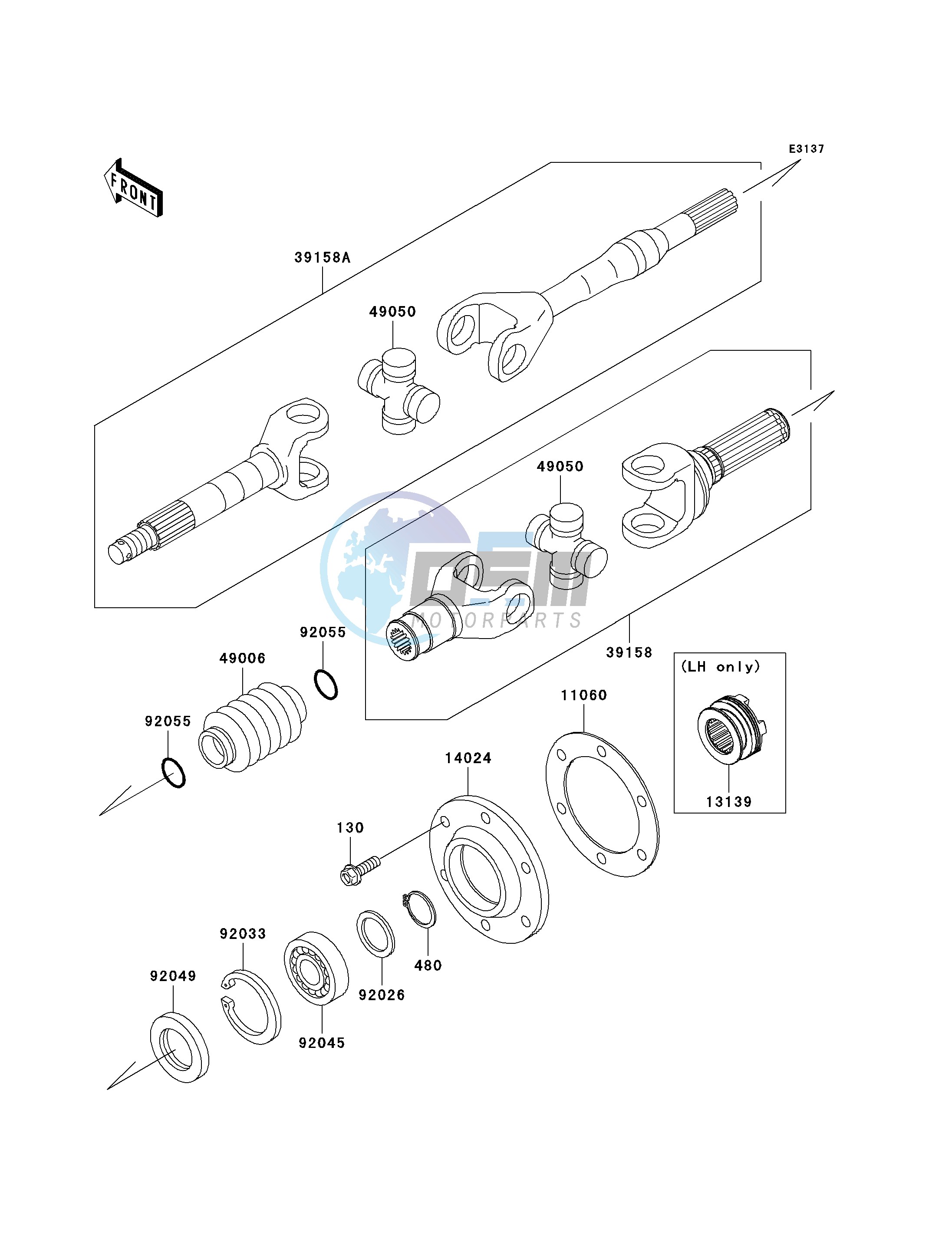 DRIVE SHAFT-REAR