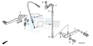 CB1000RA9 France - (F / ABS CMF) drawing PEDAL