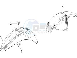 Liberty 50 4T PTT (B-NL) drawing Wheel huosing - Mudguard