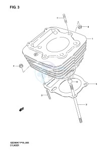 GZ250 (P19) drawing CYLINDER