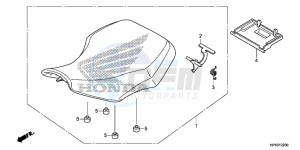 TRX420FED TRX420 Europe Direct - (ED) drawing SEAT