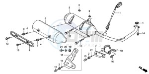 FES150 125 S-WING drawing EXHAUST MUFFLER