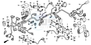 VFR750F drawing WIRE HARNESS (VFR750FR/FS/FT/FV)