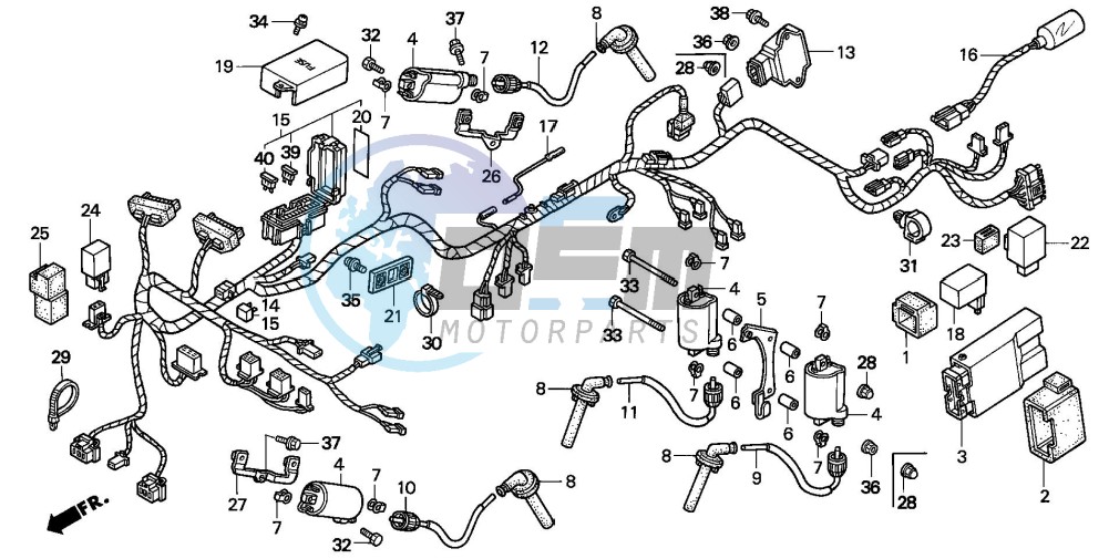 WIRE HARNESS (VFR750FR/FS/FT/FV)