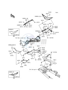 NINJA 300 ABS EX300BEF XX (EU ME A(FRICA) drawing Side Covers/Chain Cover