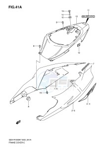 GSX-R1000 (E2) drawing FRAME COVER (MODEL K8)