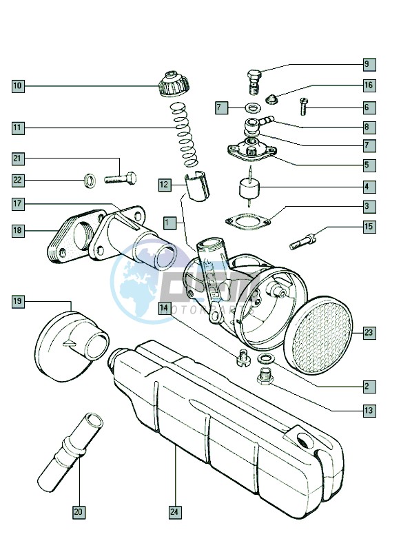 Carburettor bing 88a85 103