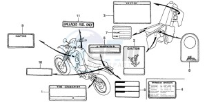 CRM50R drawing CAUTION LABEL