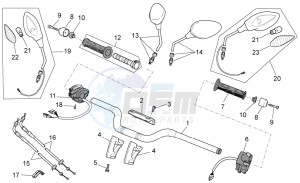 Stelvio 1200 1200 drawing Handlebar - Controls