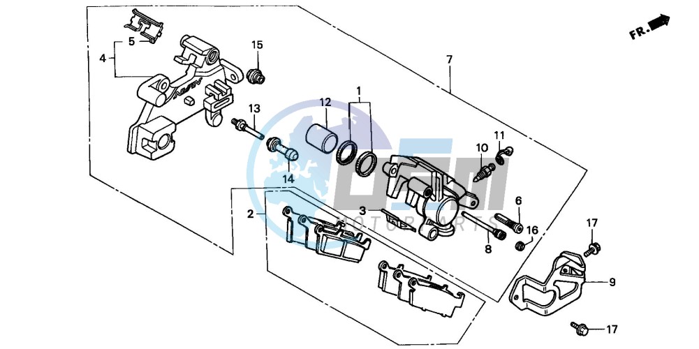 REAR BRAKE CALIPER