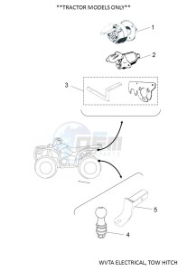 YFM450FWBD YFM45KPLK (BB5H) drawing WVTA ELECTRICAL, TOW HITCH