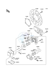 ZZR1200 ZX1200-C4H XX (EU ME A(FRICA) drawing Rear Brake