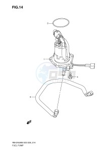 RM-Z450 (E3-E28) drawing FUEL PUMP (RM-Z450K8 K9 L0)