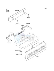 MULE 3010 DIESEL 4x4 KAF950-B3 EU drawing Seat