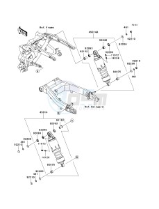 VN 1700 E [VULCAN 1700 CLASSIC] (9G-9FA) E9F drawing SUSPENSION_SHOCK ABSORBER