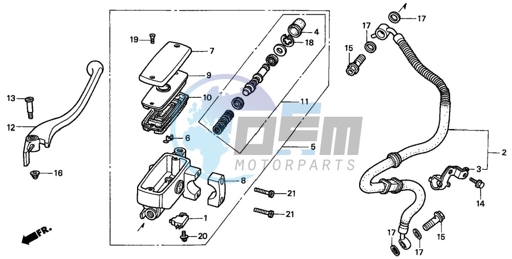 FR. BRAKE MASTER CYLINDER