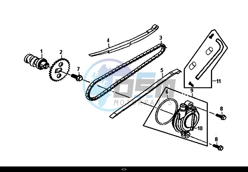 CAM SHAFT-CYL. HEAD L. SIDE COVER