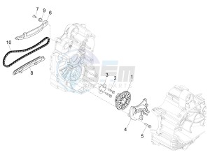 MP3 500 Sport Business ABS E3-E4 (NAFTA) drawing Oil pump