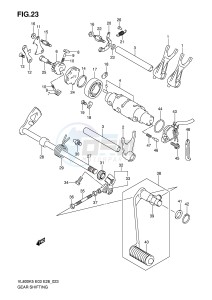 VZ800 (E3-E28) MARAUDER drawing GEAR SHIFTING (MODEL K5 K6 K7 K8)