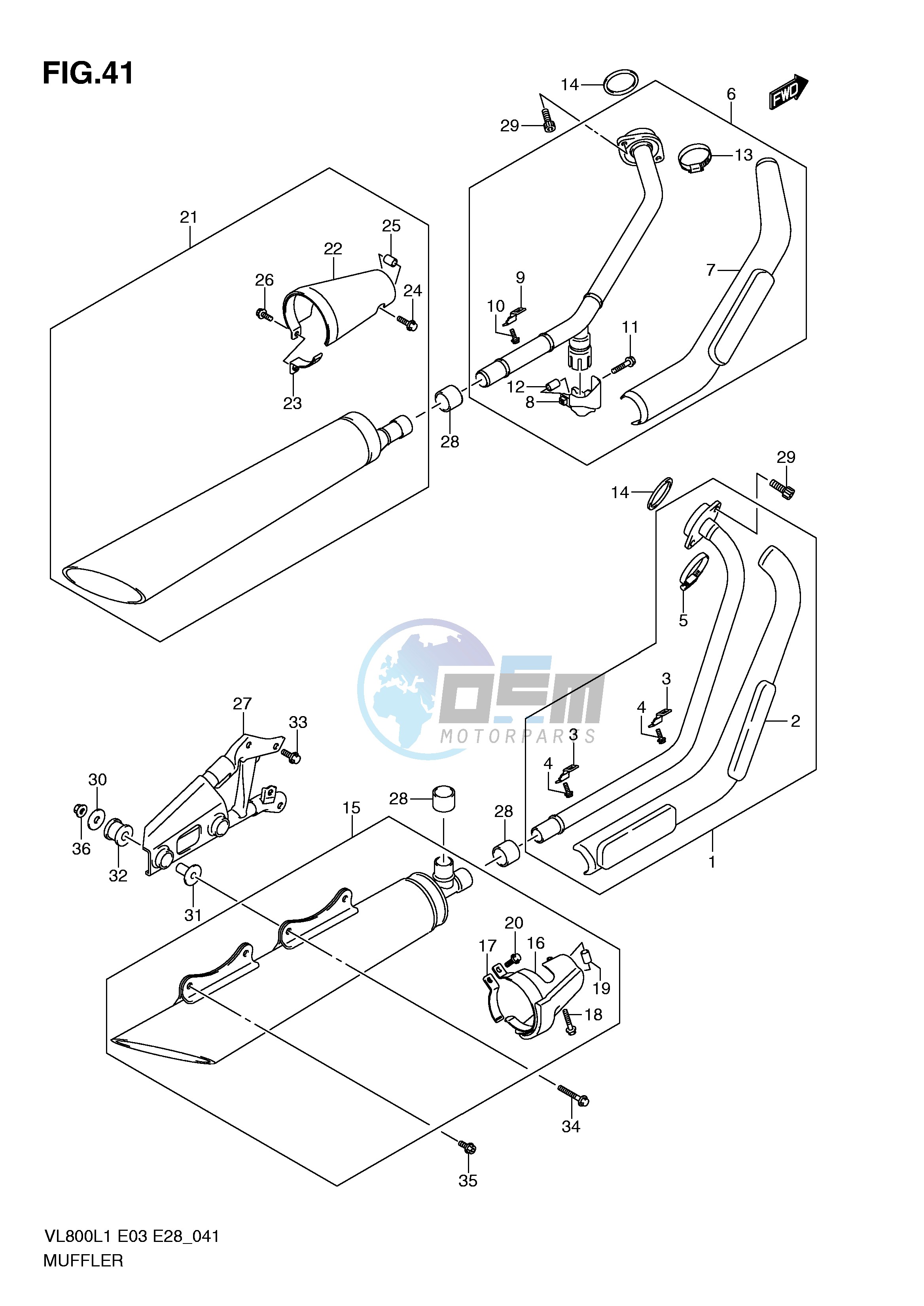 MUFFLER (VL800CL1 E28)