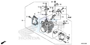 TRX420FM1F TRX420 Europe Direct - (ED) drawing THROTTLE BODY