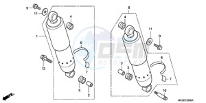 VT750CA9 Europe Direct - (ED / MME) drawing REAR CUSHION