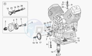 Breva 750 IE IE drawing Oil pump