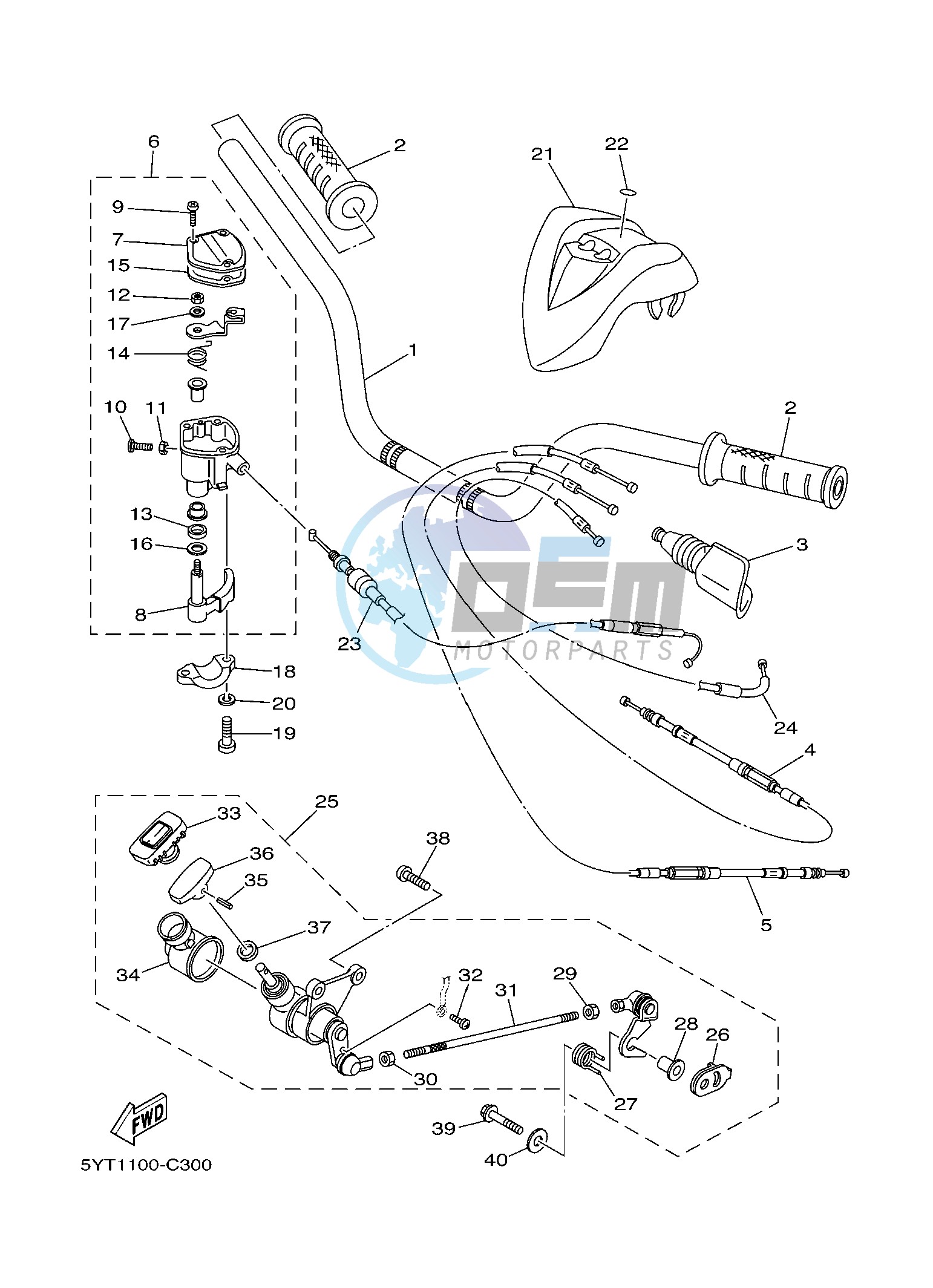 STEERING HANDLE & CABLE