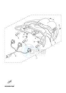 YN50 OVETTO (2APE) drawing TAILLIGHT