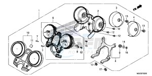 CB1100SAE CB1100 UK - (E) drawing METER