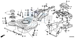 TRX500FM5F TRX500FM Europe Direct - (ED) drawing FUEL TANK