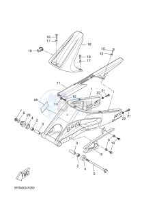 YZF-R125A YZF-R125 ABS R125 (BR61 BR61 BR61 BR61) drawing REAR ARM