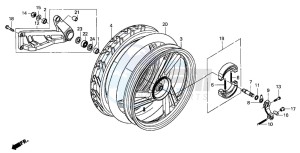 SH50 SH FIFTY drawing REAR WHEEL