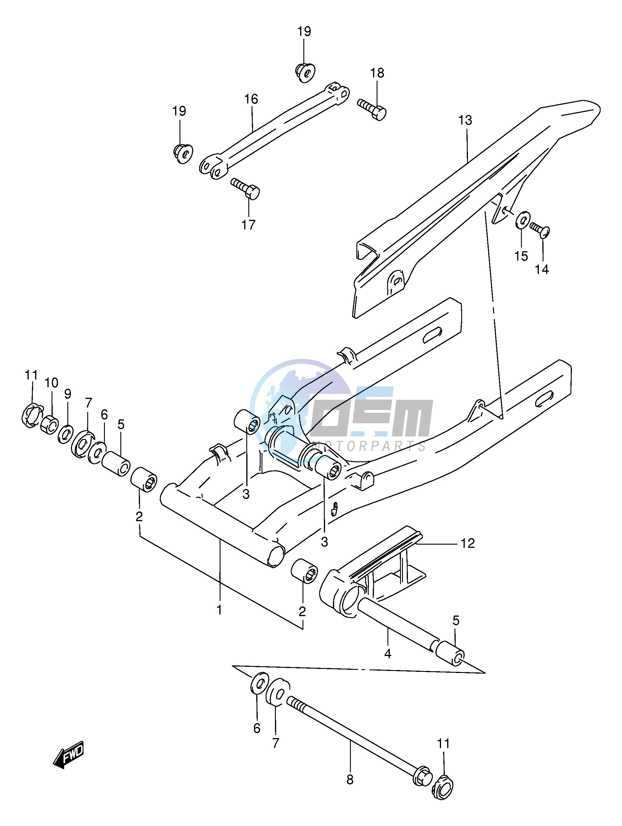 REAR SWINGING ARM